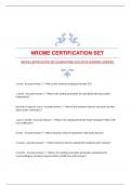 NRCME CERTIFICATION SET|GUARANTEED ACCURATE ANSWERS|VERIFIED