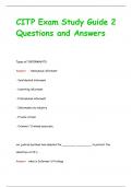 CITP Exam Study Guide 2 Questions and Answers