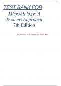 TEST BANK FOR Microbiology: A Systems Approach 7th Edition  By Marjorie Kelly Cowan and Heidi Smith ( NEW EDITION 2024)