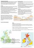 GCSE Edexcel Geography B UK's evolving physical landscape notes