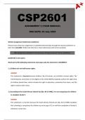 CSP2601 Assignment 3 (Detailed Answers) Year Module - Due 25 July 2024