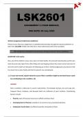 LSK2601 Assignment 2 (Detailed Answers) Year Module - Due 26 July 2024