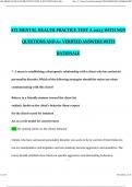 ATI MENTAL HEALTH PRACTICE TEST A & B 2023 WITH NGN QUESTIONS AND A+ VERIFIED ANSWERS WITH RATIONALE (PACKAGE DEAL)