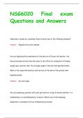 NSG6020 Final exam Questions and Answers