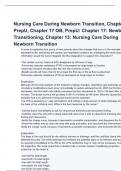 Nursing Care During Newborn Transition, Chapter 18 PrepU, Chapter 17 OB, PrepU Chapter 17 Newborn