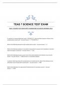 TEAS 7 SCIENCE TEST EXAM WITH GUARANTEED ACCURATE ANSWERS 2024