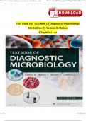 Test Bank Textbook of Diagnostic Microbiology 6th Edition Mahon All Chapter 1 - 41 Updated Guide Complete All Chapters 2024 ISBN:9780323613170 PDF DOWNLOAD INSTANT