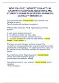 NSG 530- QUIZ 1 NEWEST 2024 ACTUAL  EXAM WITH COMPLETE QUESTIONS AND  CORRECT ANSWERS (VERIFIED ANSWERS)  |ALREADY GRADED A+.