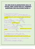 CFA ESG EXAM ELABORATIONS 2024/25  ACTUAL FINAL EXAM WITH ALL POSSIBLE  QUESTIONS AND SOLUTIONS/RATED A+ 