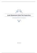 Lead Abatement State Test Supervisor a questions and answers verified 2024