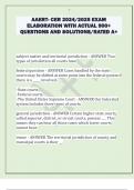 AAERT- CER 2024/2025 EXAM  ELABORATION WITH ACTUAL 900+  QUESTIONS AND SOLUTIONS/RATED A+