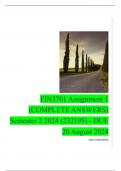 FIN3701 Assignment 1 (COMPLETE ANSWERS) Semester 2 2024 (232195) - DUE 20 August 2024