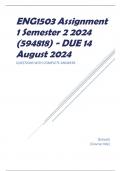 ENG1503 Assignment 1 Semester 2 2024 (594818) - DUE 14 August 2024