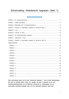 Samenvatting Arbeidsrecht begrepen | deel 1 | Mr. H.C. Geugjes | 7e druk
