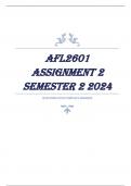 AFL2601 Assignment 2 Semester 2 2024