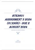 BTE2601 Assignment 3 2024 (619988) - DUE 2 August 2024