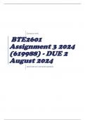 BTE2601 Assignment 3 2024 (619988) - DUE 2 August 2024