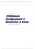 COM2602 Assignment 1 Semester 2 2024