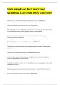 State Board Nail Tech Exam Prep Questions & Answers 100% CXorrect!!