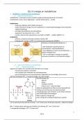 CEL 3 energie en  metabolisme samenvatting blokboek