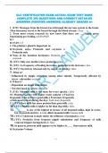 CLC CERTIFICATION EXAM ACTUAL EXAM TEST BANK COMPLETE 300 QUESTIONS AND CORRECT DETAILED ANSWERS (VERIFIED ANSWERS) ALREADY GRADED A+