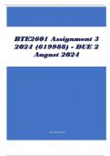 BTE2601 Assignment 3 2024 (619988) - DUE 2 August 2024