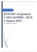 BTE2601 Assignment 3 2024 (619988) - DUE 2 August 2024