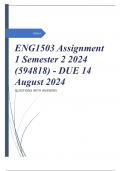 ENG1503 Assignment 1 Semester 2 2024 (594818) - DUE 14 August 2024