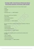 Strasinger AUBF - Renal diseases (Glomerular disease  book based); Questions and Answers 100% Verified