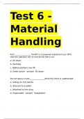 Test 6 - Material Handling.