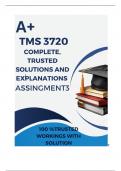 TMS3720 Assignment 3 (COMPLETE ANSWERS) 2024 (234942) - DUE 26 July 2024