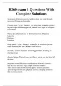 B260 exam 1 Questions With Complete Solutions