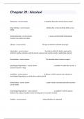 Chapter 21: Alcohol Comprehensive Actual Exam Questions And Answers| Graded A+.