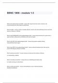 BSNC 1000  Exam Questions and Answers- module 1-3