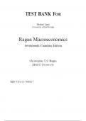 Test Bank For Macroeconomics, 17th Edition by Christopher T.S. Ragan Chapter 1-19