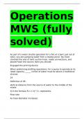 Operations MWS fully solved