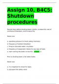 Assign 10, B4C5: Shutdown procedures