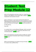 Student Test Prep Module 12