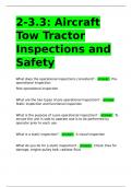 2-3.3: Aircraft Tow Tractor Inspections and Safety