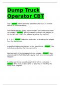 Dump Truck Operator CBT