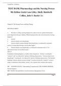 TEST BANK Pharmacology and the Nursing Process 9th Edition Linda Lane Lilley, Shelly Rainforth Collins, Julie S. Snyder A+