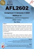 AFL2602 Assignment 11 ISIZULU (COMPLETE ANSWERS) Semester 2 2024