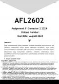 AFL2602 Assignment 11 ISIZULU (ANSWERS) Semester 2 2024 - DISTINCTION GUARANTEED