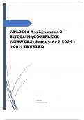 AFL2602 Assignment 2 ENGLISH (COMPLETE ANSWERS) Semester 2 2024 Course Understanding African Management Practices as Reflected in African Languages Literature and Texts (AFL2602) Institution University Of South Africa (Unisa) Book Indigenous Management Pr