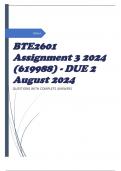 BTE2601 Assignment 3 2024 (619988) - DUE 2 August 2024