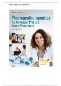 TEST BANK - PHARMACOTHERAPEUTICS FOR ADVANCED PRACTICE NURSE PRESCRIBERS, 6TH EDITION (WOO, 2024); PHARMACOTHERAPEUTICS FOR ADVANCED PRACTICE NURSE PRESCRIBERS FINAL EXAM