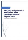 EDL3703 Assignment 2 Semester 2 2024 (351858) - DUE 28 August 2024