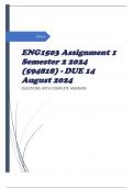 ENG1503 Assignment 1 Semester 2 2024 (594818) - DUE 14 August 2024