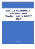 ENG1503 Assignment 1 Semester 2 2024 (594818) - DUE 14 August 2024