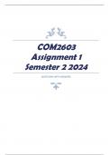 COM2603 Assignment 1 Semester 2 2024